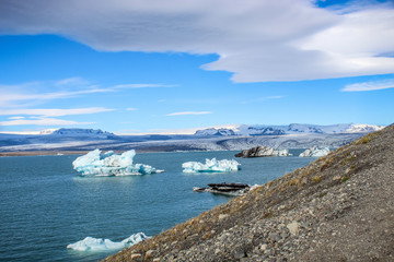 Jökulsárlón Glacier Lagoon in Southern Iceland