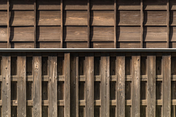 日本の伝統建築　木造の外壁と塀１