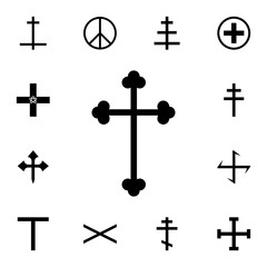 Cross bottoni icon. Detailed set of cross. Premium graphic design. One of the collection icons for websites, web design, mobile app