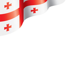 Georgia flag, vector illustration on a white background