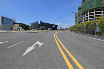 Highways and modern urban buildings in Chongqing, China