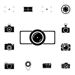 camera lens icon. Detailed set of photo camera icons. Premium quality graphic design icon. One of the collection icons for websites, web design, mobile app