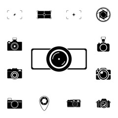 camera lens icon. Detailed set of photo camera icons. Premium quality graphic design icon. One of the collection icons for websites, web design, mobile app