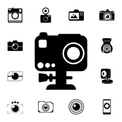 miniature video camera icon. Detailed set of photo camera icons. Premium quality graphic design icon. One of the collection icons for websites, web design, mobile app