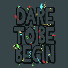 Typography slogan for t shirt printing