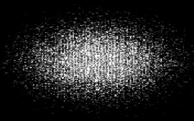 Abstract black and white mesh grid pixels. Dark colors squares black. Monochrome halftone effect. Abstract background pattern for design. Grunge texture. Vector illustration eps10.