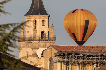 Fototapeta na wymiar Balloon festival in Vitoria, Alava, Spain on October 2018