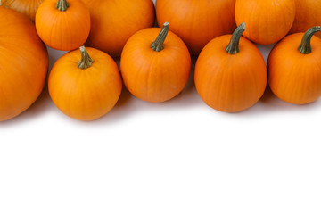 Heap of orange pumpkins