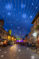 Noël dans les rues de Rosheim en Alsace