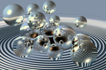 modern 3d spheres web graphic background
