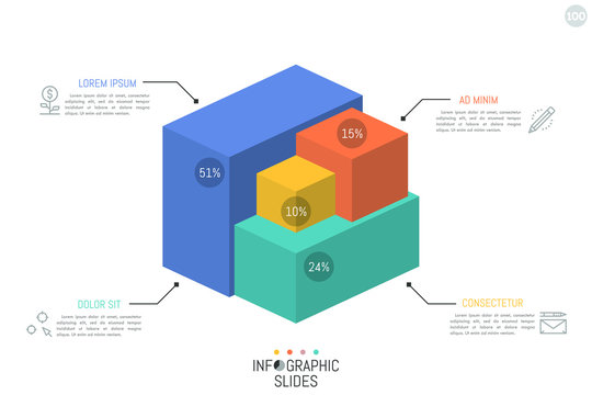 Editable Infographic Template Of Diagram With Four Square Blocks, Icons,  Titles And Sample Text, Multicolored Version Royalty Free SVG, Cliparts,  Vectors, and Stock Illustration. Image 52824068.