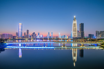 Fototapeta na wymiar Shenzhen Houhai Financial District City Skyline