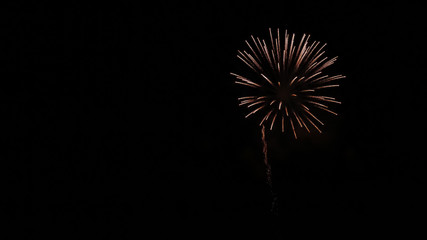firework display at night