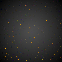 Abstract falling particles black background. Gift card space. Futuristic technology design for elegant business presentations.  illustration