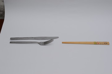  Fork and chopsticks