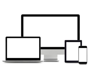Blank digital device screens