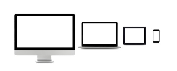 Blank digital device screens