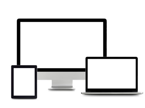 Blank digital device screens