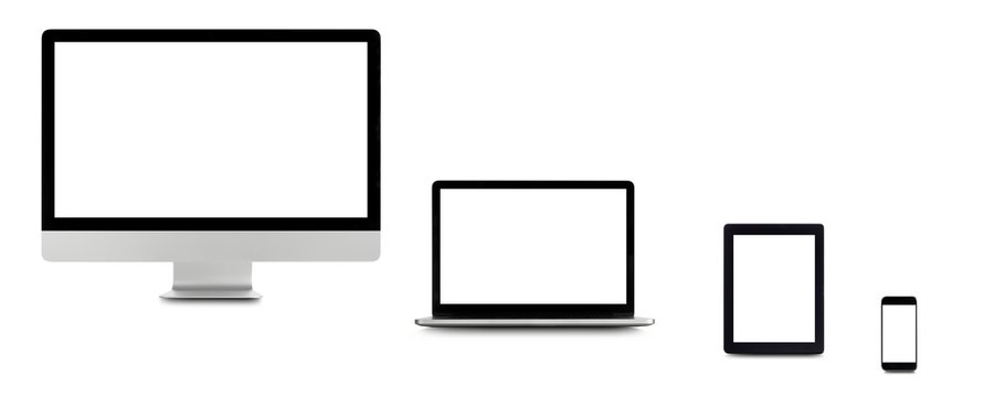 Blank digital device screens