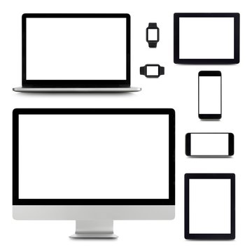 Blank digital device screens
