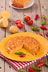 Spanish omelette.