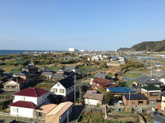 aerial view of the city