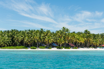 Scenic tropical island Saona in Dominicana
