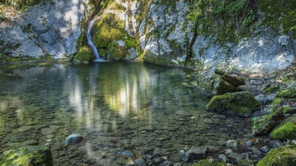 Montenars, Tulin waterfall. Orvenco stream