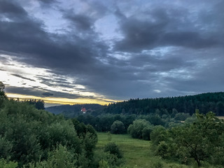 Blue sky in Czechia landscape