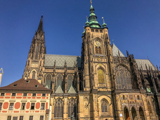 Fototapeta premium Prague castle captured during sunny day