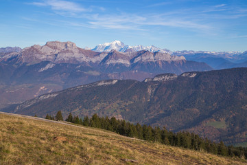 Vue sur le Mont-Blanc