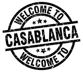 welcome to Casablanca black stamp