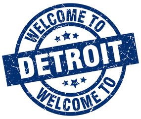welcome to Detroit blue stamp