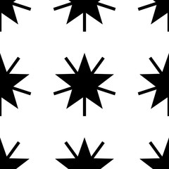 Christmas seamless background with stars, vector illustration