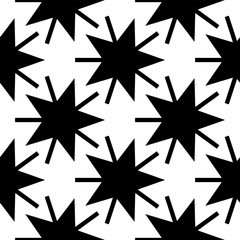 Christmas seamless background with stars, vector illustration