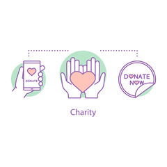 Charity concept icon