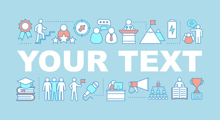 Leadership word concepts banner