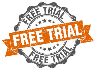free trial stamp. sign. seal