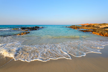 Scenic surf on the Socotra island, Yemen