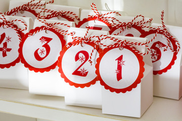 Advent calendar paper boxes