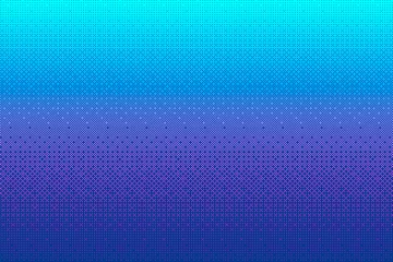 Pixel pattern background in blue, pink, purple color. Cyan 8 bit video game vector illustration. Abstract halftone texture . Retro arcade game © zuckerman