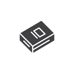 Cover book vector icon. filled flat sign for mobile concept and web design. textbook simple solid icon. Symbol, logo illustration. Pixel perfect vector graphics