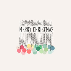 Christmas card with elegant branches of snowy berries isolated on white background