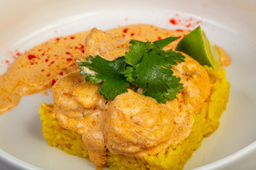 Rice with prawn