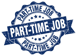 Fototapeta premium part-time job stamp. sign. seal