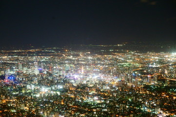 Fototapeta na wymiar 札幌　夜景