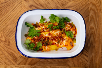 French fry with cheese