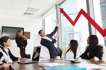 Business people and income growth