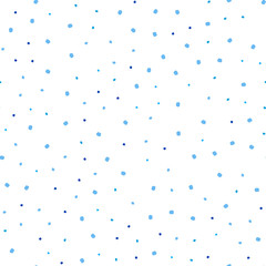 Light BLUE vector seamless pattern with spheres.