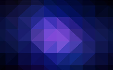 Dark BLUE vector polygonal pattern.